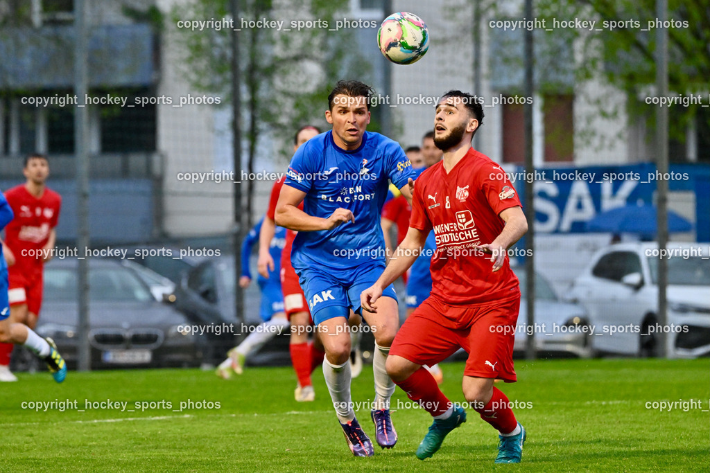 SAK vs. KAC 1909 | #24 Luka Gajic SAK, #8 Emil Mujakovic KAC, SAK vs. KAC 1909, SAK vs. KAC 1909 am 17.04.2025 in Klagenfurt (Sportpark Welzenegg), Austria, (Photo by Bernd Stefan)