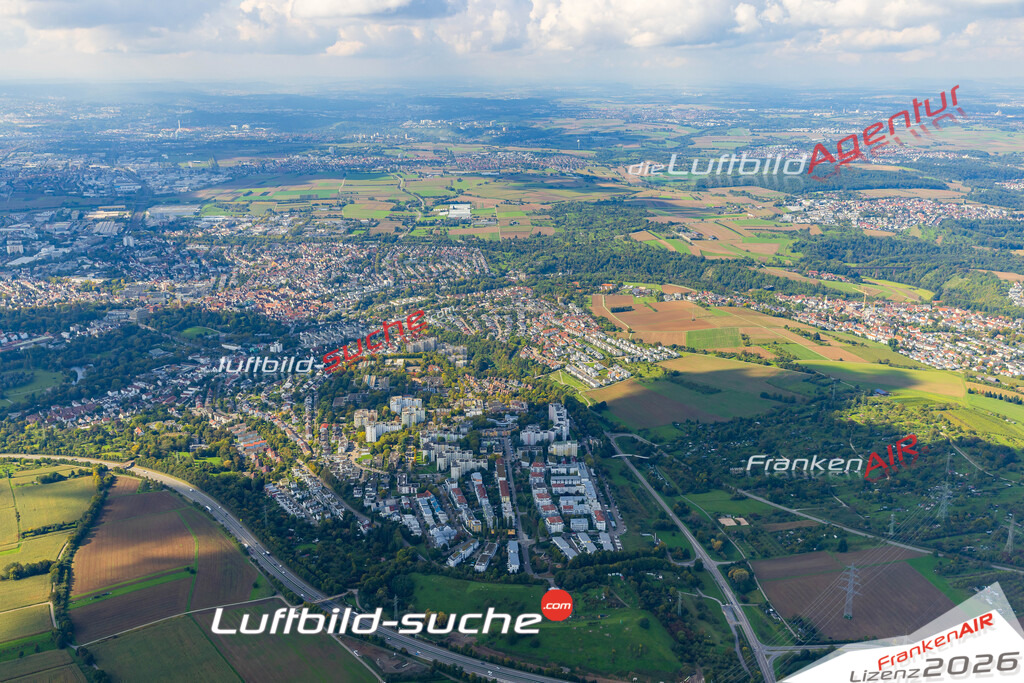 Luftaufnahme von  Waiblingen - Die Luftaufnahme wurde 2025 vom UL-Flugzeug heraus erstellt ( keine Drohne ) - Hochauflösende Luftaufnahme - für professionelle Ausdrucke geeignet. Die Geschenkidee !Mit Lizenz und Bildrechte bestellbar