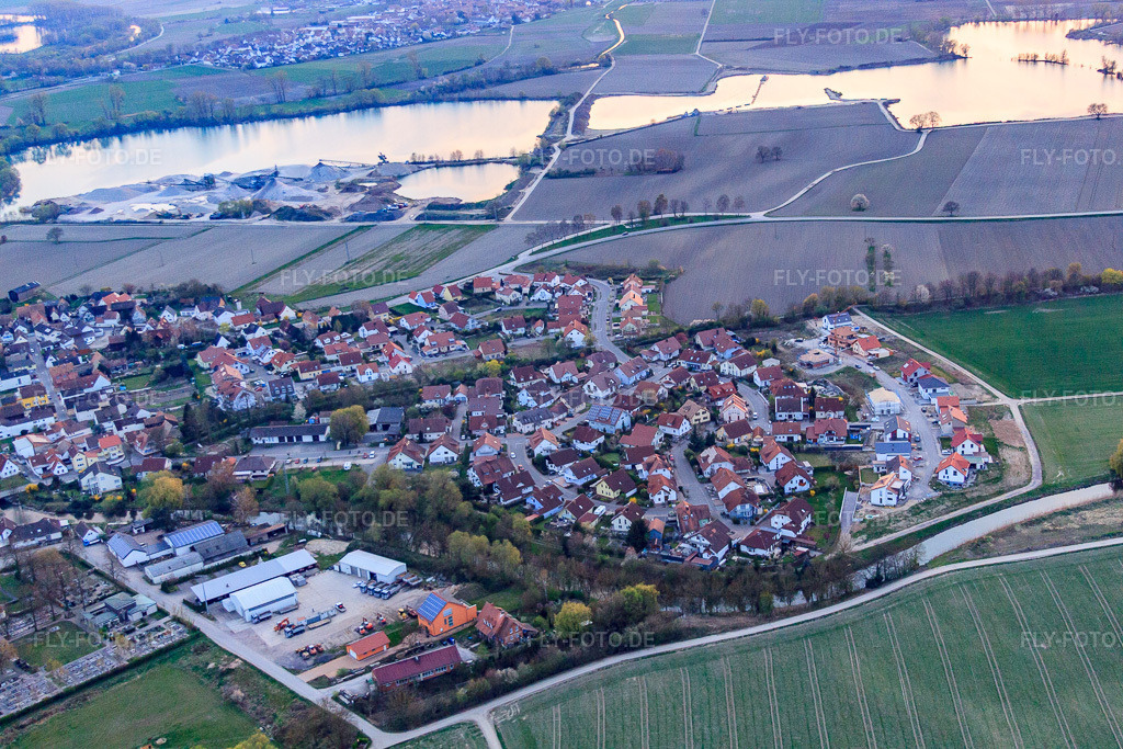 Luftbild: Im Niederhorst in Leimersheim im Bundesland Rheinland-Pfalz in Deutschland. Foto: IMG_63560.jpg vom 28.03.2014 durch Werner Riehm/FLY-FOTO.de