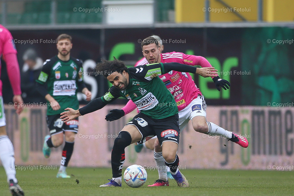 A_LUI_20230212_0009 | SPORT FUSSBALL ADMIRAL BUNDESLIGA SV RIED VS TSV HARTBERG
IM BILD: Denizcan Cosgun (SV Ried)

FOTO:FOTOLUI/UW