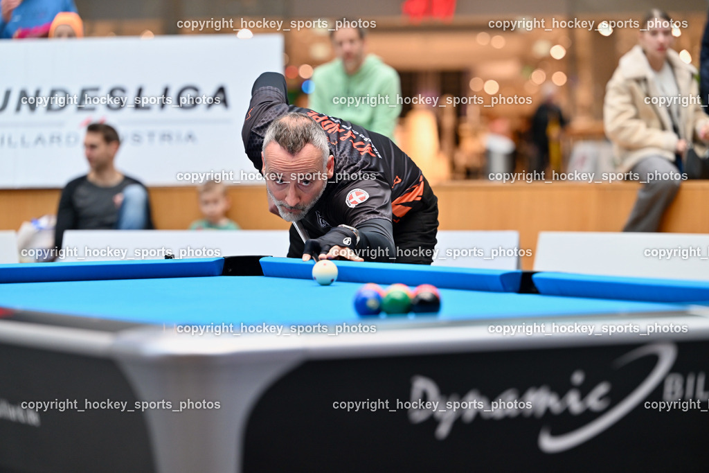 Pool Billard Bundesliga 2025 im ATRIO | MICHAEL MOSLER, Pool Billard Bundesliga 2025 im ATRIO, Pool Billard Bundesliga 2025 im ATRIO am 29.03.2025 in Villach (Atrio), Austria, (Photo by Bernd Stefan)