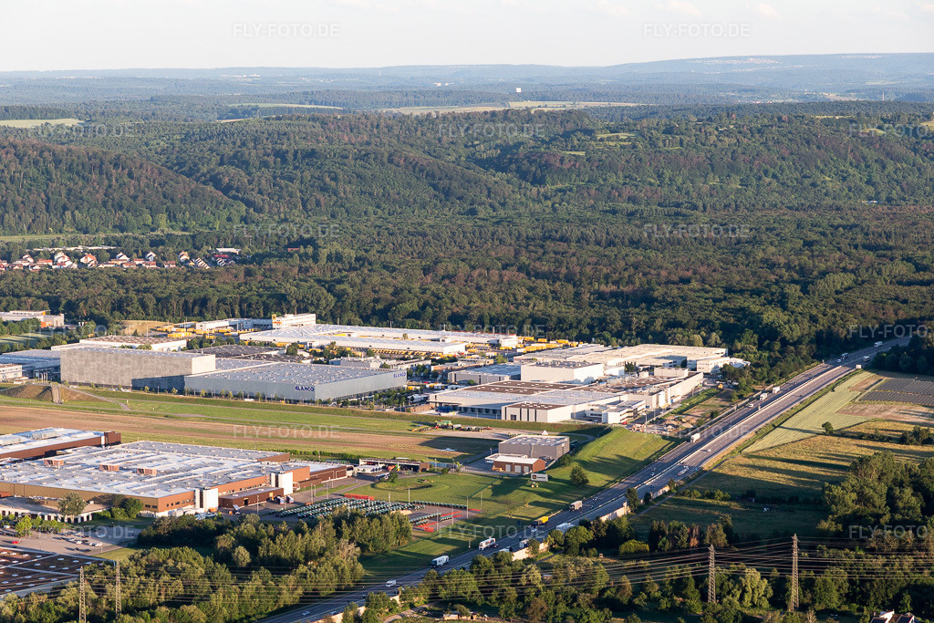 Luftbild: Blanco Logistic in Bruchsal im Bundesland Baden-Württemberg in Deutschland. Foto: IMG_115308.jpg vom 13.06.2019 durch Werner Riehm/FLY-FOTO.de