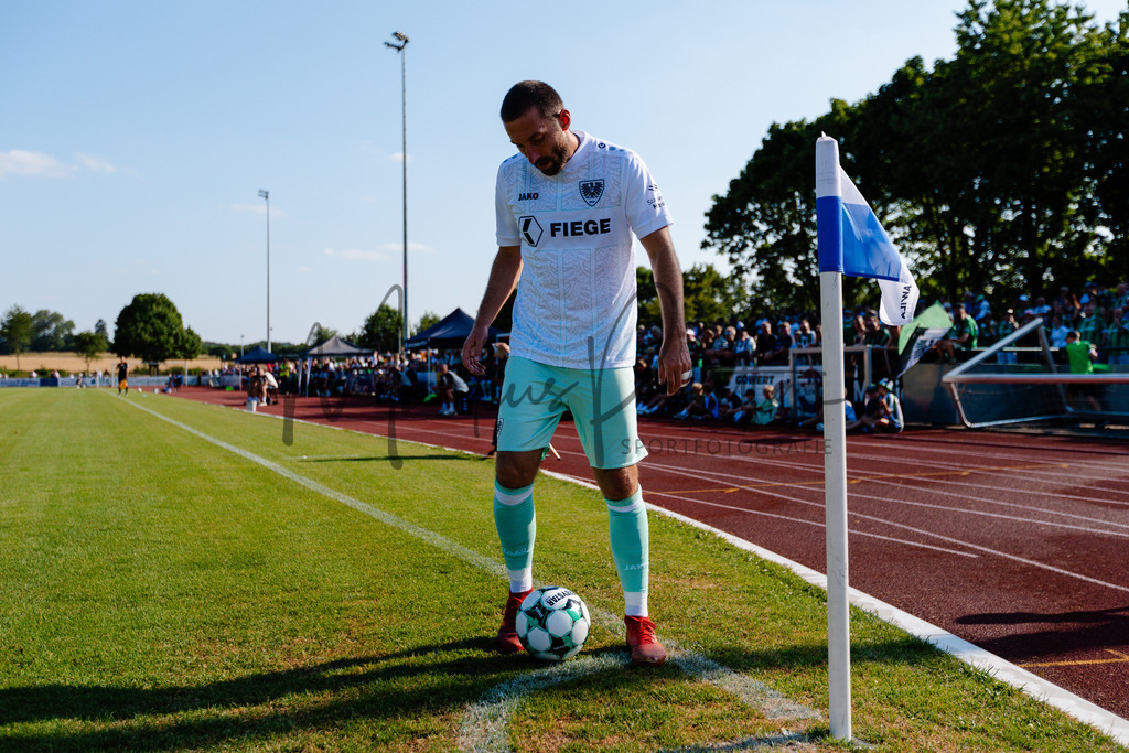 Testspiel, Saison 2026/27: SC Preußen Münster - Kickers Emden | Billerbeck, 10.07.2026: Testspiel, SC Preußen Münster gegen Kickers Emden auf der Anlage des DJK Billerbeck in Billerbeck. Foto: sportfotografie.ms | Markus Paletta - Realisiert mit Pictrs.com