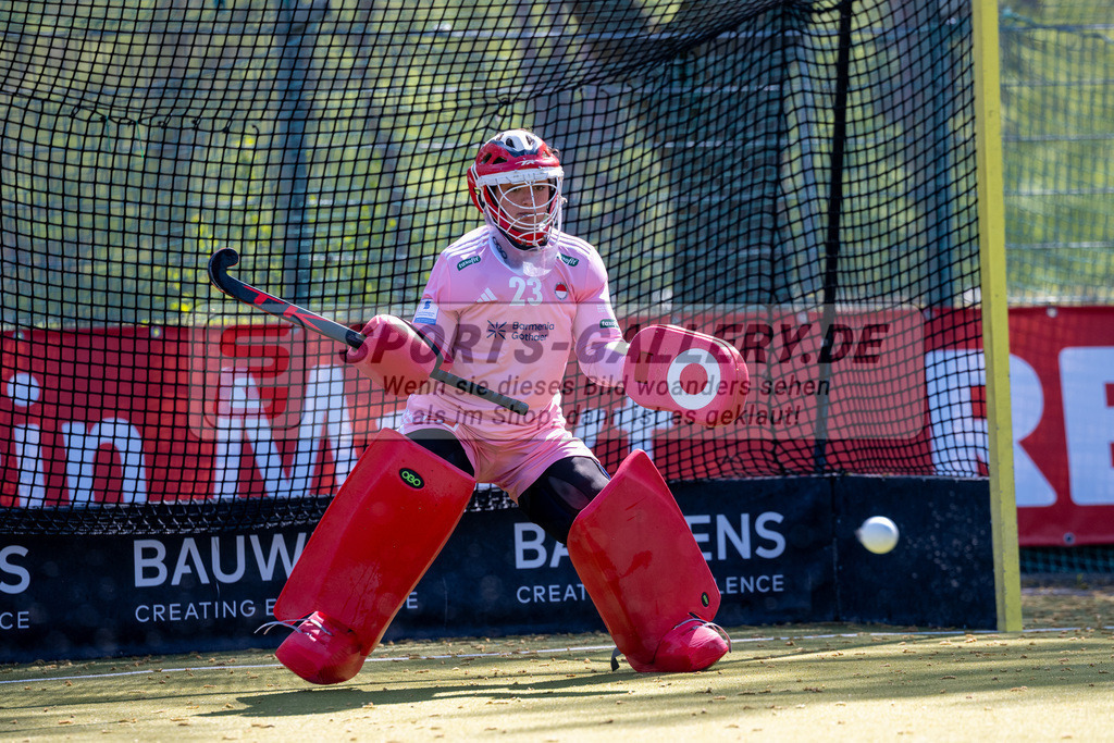 SFE_20250412_0001 | Köln, Deutschland, 12.04.2025:  Hockey 1. Bundesliga Damen Rot-Weiss Köln - Harvestehuder THC im KTHC Stadion Rot-Weiss Köln Tennis and Hockey Club am 12.04.2025 in Köln, Deutschland. (Foto von Stephan Fehrmann)Köln, Germany, 12.04.2025: Hockey 1. Bundesliga Damen Rot-Weiss Köln - Harvestehuder THC in KTHC Stadion Rot-Weiss Köln Tennis and Hockey Club at 12.04.2025 in Köln, Deutschland. (Foto from Stephan Fehrmann)