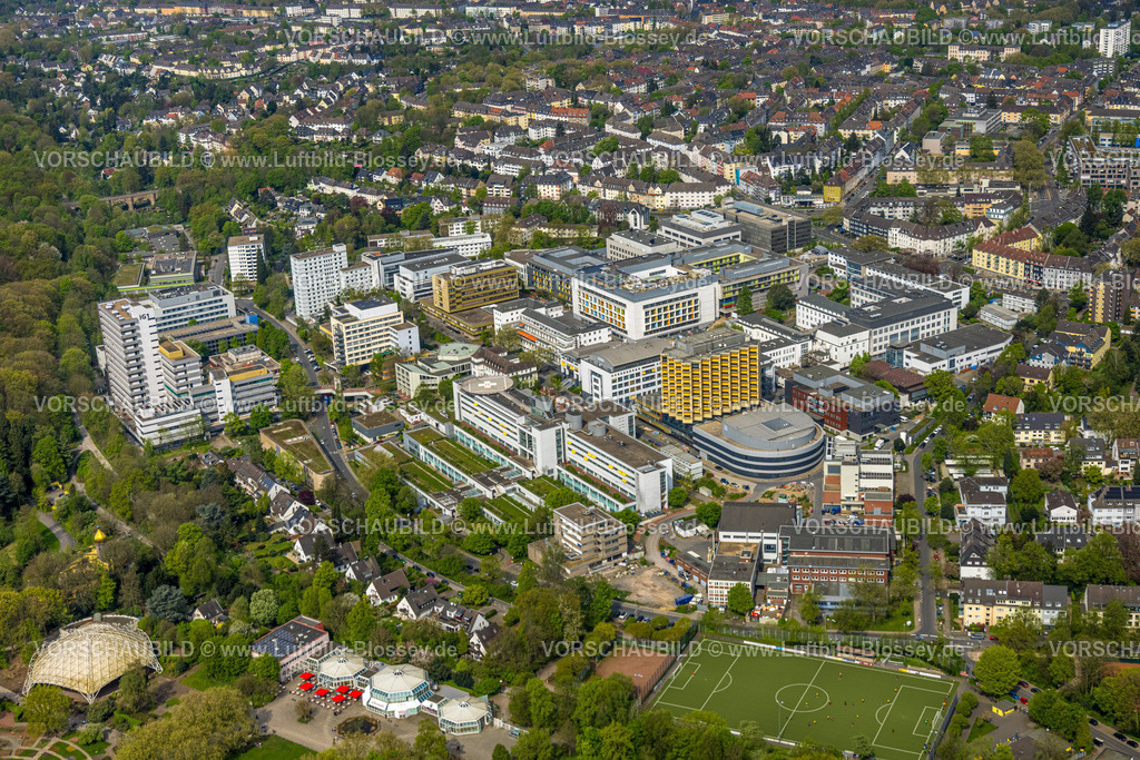 Essen240400857 | Luftbild, Universitätsklinikum Duisburg-Essen Gelände, Holsterhausen, Essen, Ruhrgebiet, Nordrhein-Westfalen, Deutschland