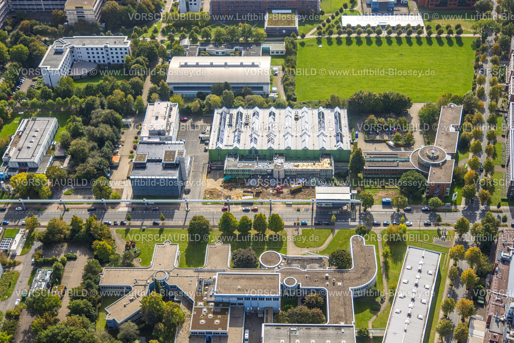 Dortmund231000492 | Luftbild, TU Technische Universität Dortmund, Technologiezentrum, Baustelle am Gebäude Emil-Figge-Straße, Eichlinghofen, Dortmund, Ruhrgebiet, Nordrhein-Westfalen, Deutschland