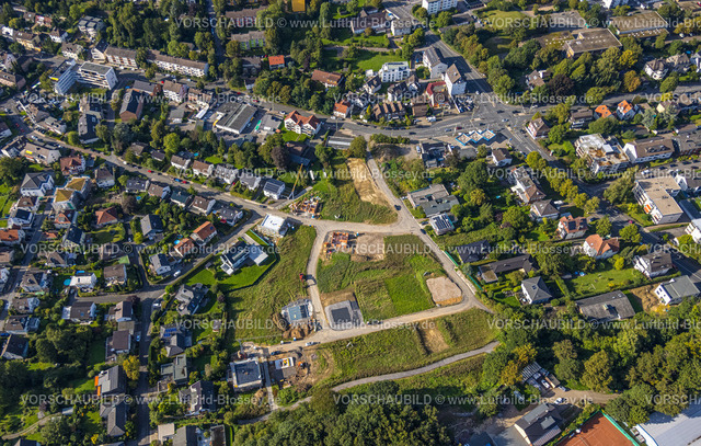 Hagen230902945 | Luftbild, Baustelle und Neubau der Wohnsiedlung Auf der Gehre, Gehrstraße, Emst, Hagen, Ruhrgebiet, Nordrhein-Westfalen, Deutschland