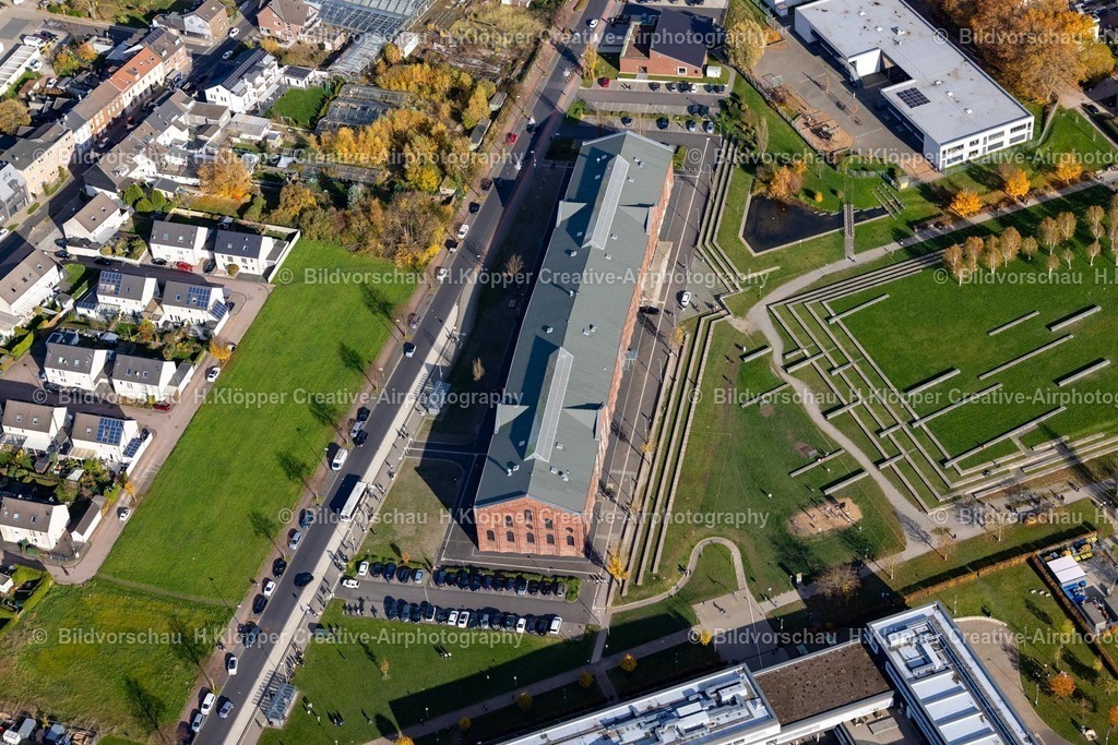 Luftbilder Alsdorf-7437 | LuftbildfotografieGebäude- Ensemble " KuBiZ " in Alsdorf im Bundesland Nordrhein-Westfalen, Deutschland - Realisiert mit Pictrs.com