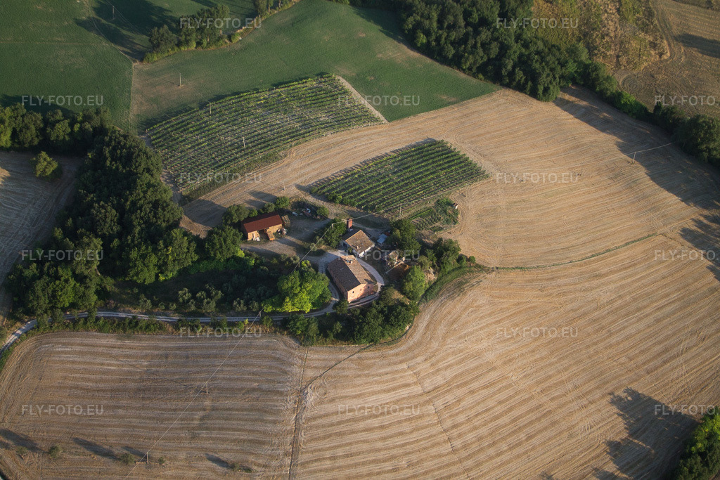 Vue aérienne: Vue de la ville à San Martino dei Muri dans le département Les Marches, Italie. Photo: IMG_43011.jpg prise le 15/07/2011 par Werner Riehm/FLY-FOTO.eu – Résolution de l'original: 4272 x 2848 px