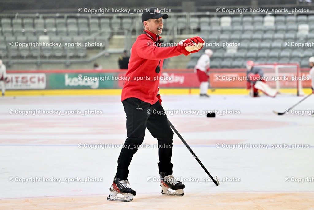 EC KAC Trainingsstart | Kirk Furey Headcoach EC KAC, EC KAC Trainingsstart, EC KAC Trainingsstart am 06.08.2025 in Klagenfurt (Heidi Horten Eishalle ), Austria, (Photo by Bernd Stefan)