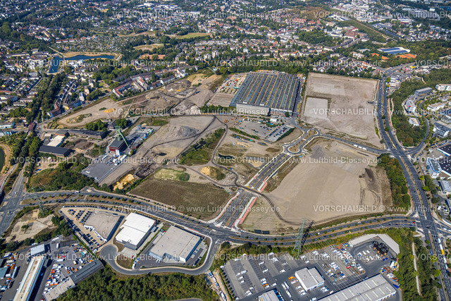 Essen220807360 | Luftbild, Baugebiet Neubau Stadtquartier Essen 51, Helenenstraße, Berthold-Beitz-Boulevard, ehemaliger Schacht Amalie, Essen, Ruhrgebiet, Nordrhein-Westfalen, Deutschland