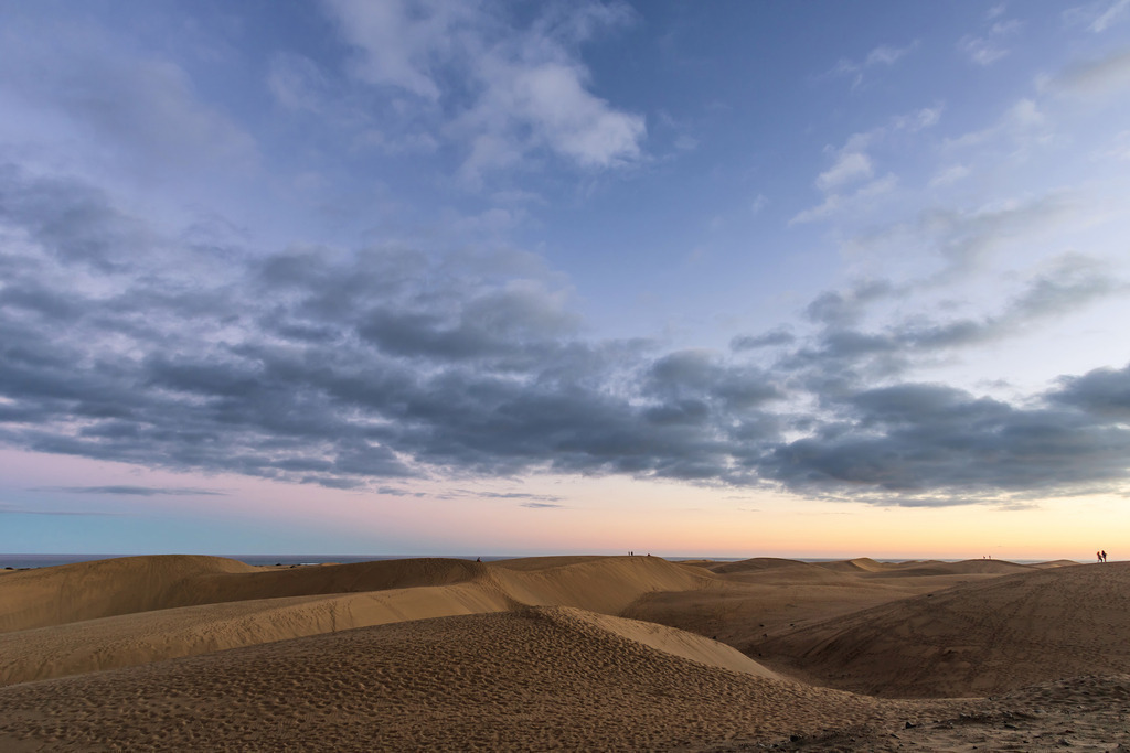 10240404 - Abend an den Dünen von Maspalomas | Blick auf die Dünen von Maspalomas im Abendlicht.