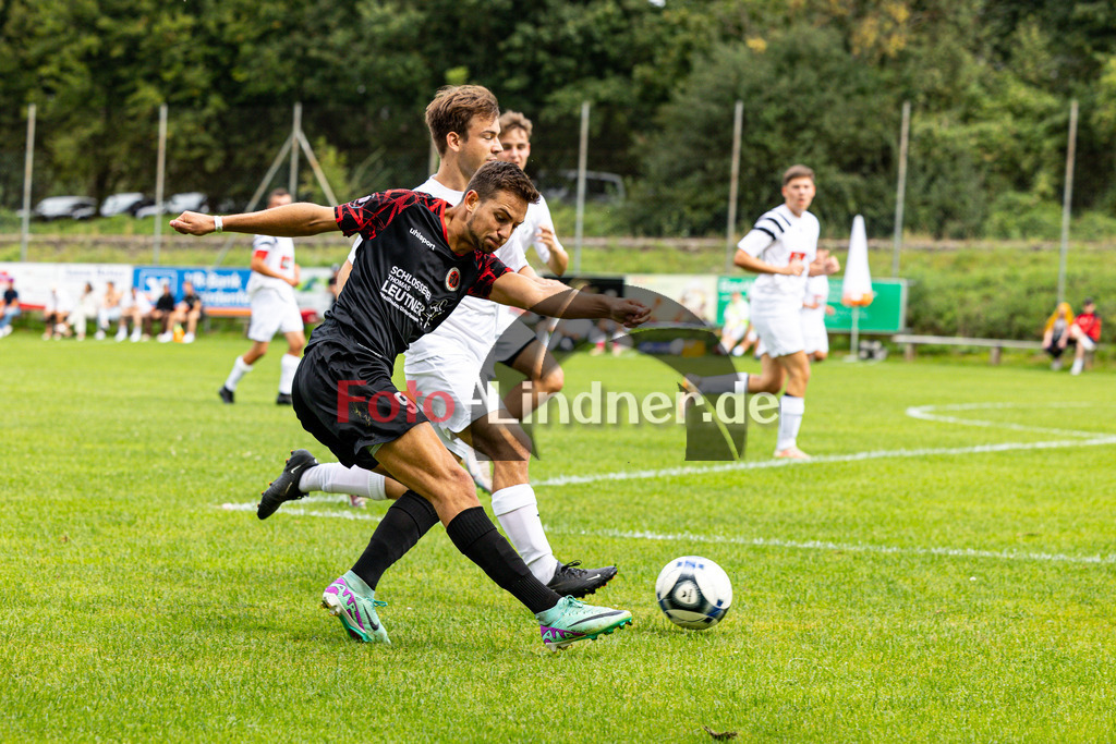 SV Unterhausen gegen SV Polling II  | Fußball A-Klasse Herren Oberbayern Zugspitze Gruppe 5 6. Spieltag, SV Unterhausen gegen SV Polling II , 20240908,Flanke Julian BITTNER (SV Unterhosen 9),2024-09-08 in Unterhausen (Sportplatz Unterhausen), Julian BITTNER (SV Unterhosen 9)Copyright: WolfgangxLindner www.foto-lindner.de / shop.foto-lindner.de