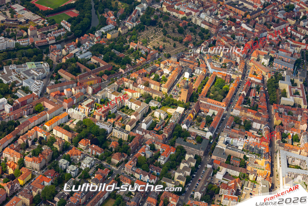 aktuelles Luftbild von  St-johannis - Luftaufnahme wurde 2019 von https://frankenair.de mittels Flugzeug (keine Drohne) erstellt.
