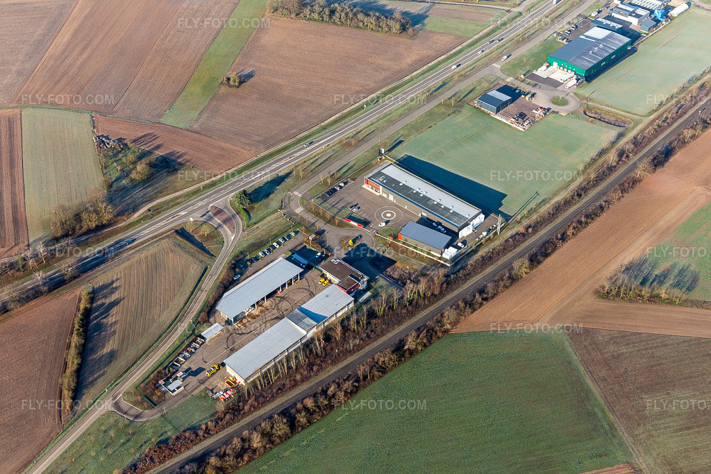 Aerial view: MACIF. Center Technique de Wissembourg in the district Altenstadt in Wissembourg in the state Bas-Rhin, France.Photo: IMG_124081.jpg taken on 01/11/2021 by Werner Riehm/FLY-FOTO.comResolution of the original: 5472 x 3648 px