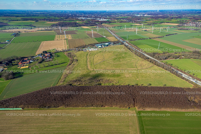 Froendenberg230214389 | Luftbild, GWA-Deponie Ostbüren, Freifläche für geplanten Solarpark, Autobahn A44, Ostbüren, Fröndenberg, Ruhrgebiet, Nordrhein-Westfalen, Deutschland