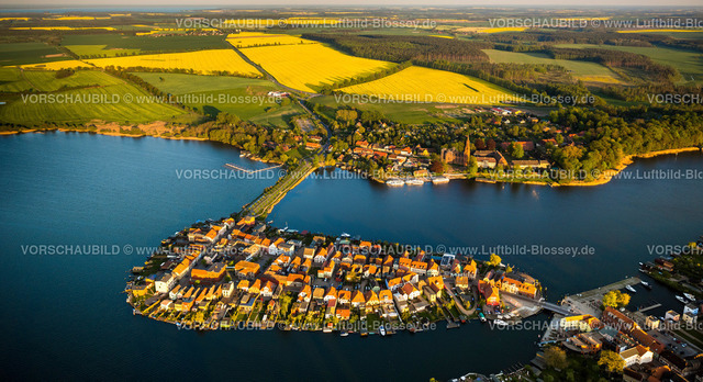Malchow14043501 | Malchow mit Malchower See und Altstadtinsel mit Alter Markt,  Malchow, Mecklenburgische Seenplatte, Mecklenburger Seenplatte  , Mecklenburg-Vorpommern, Deutschland