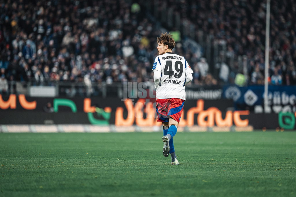 Fußball | Männer | Saison 2024/2025 | 2. Fußball-Bundesliga | 15. Spieltag | Hamburger SV vs. SV Darmstadt 98 | 08.12.2024 | Otto Emerson Stange (#49, HSV)