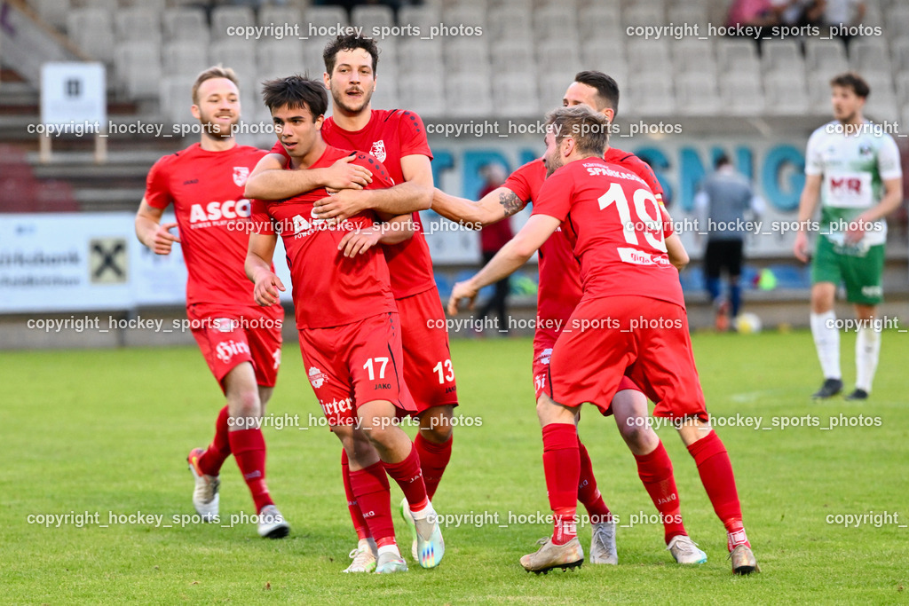 SV Feldkirchen vs. ATSV Wolfsberg 26.5.2023 | Jubel ATSV Wolfsberg Mannschaft, #17 Maximilian Sorger, #13 Bastian Rupp, #19 Hubert Kothmaier