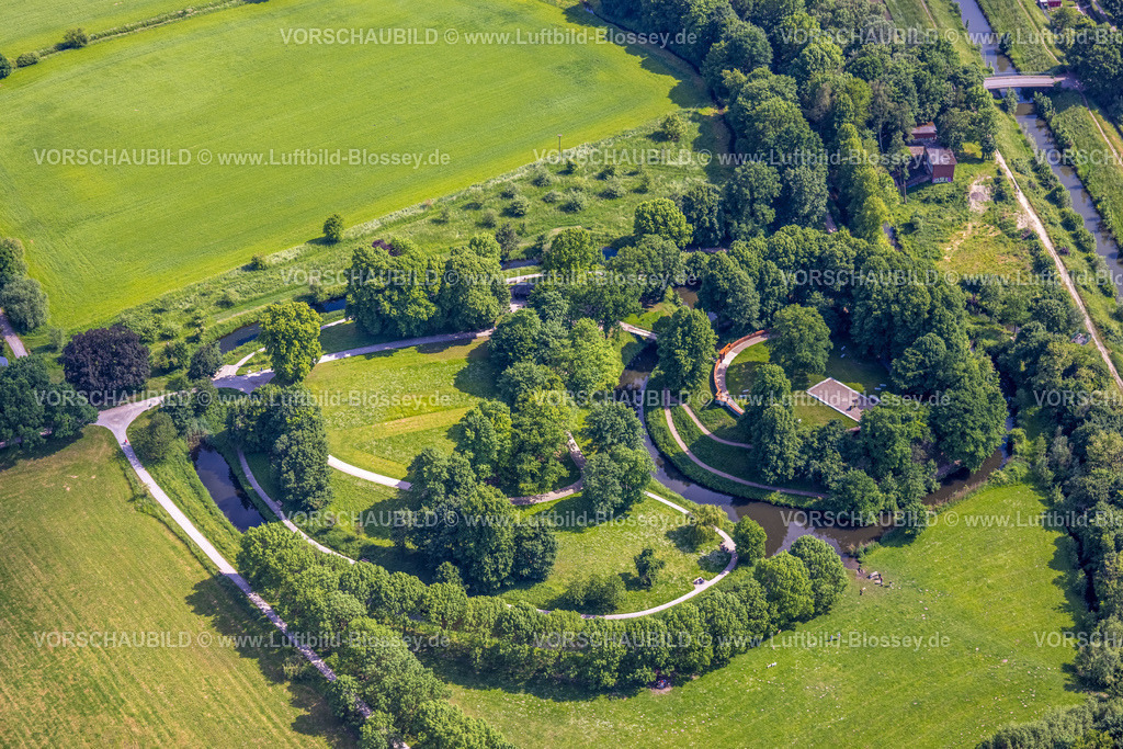 Hamm220504537 | Luftbild, Marker Burghügel, Uentrop, Hamm, Ruhrgebiet, Nordrhein-Westfalen, Deutschland
