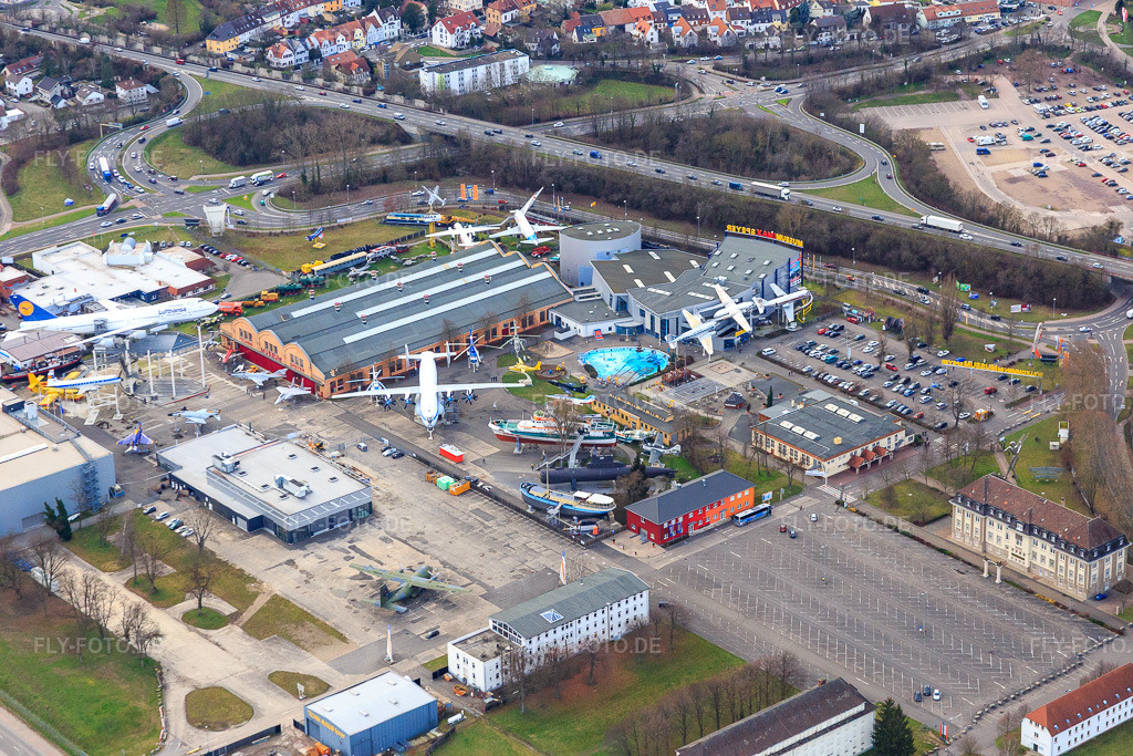 Luftbild: Technik Museum Speyer in Speyer im Bundesland Rheinland-Pfalz in Deutschland. – Foto: IMG_086114.jpg vom 12.02.2016 durch Werner Riehm/FLY-FOTO.de – Auflösung des Originals: 5472 x 3648 px – Technik Museum Speyer