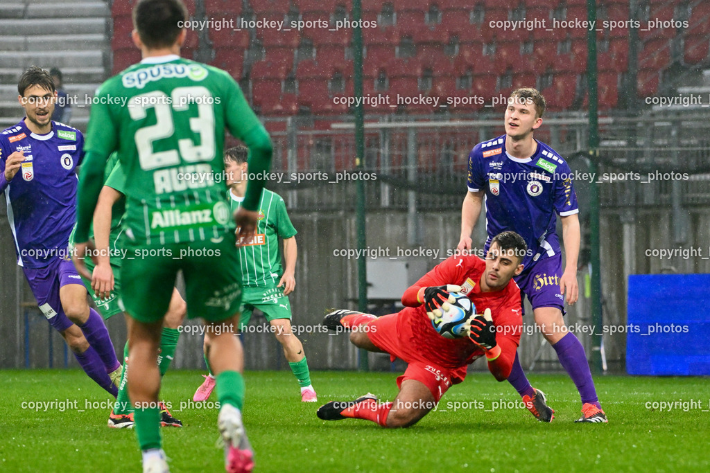 Austria Klagenfurt vs. SK Rapid 10.3.2024 | #45 Niklas Hedl, #9 Nicolas Binder
