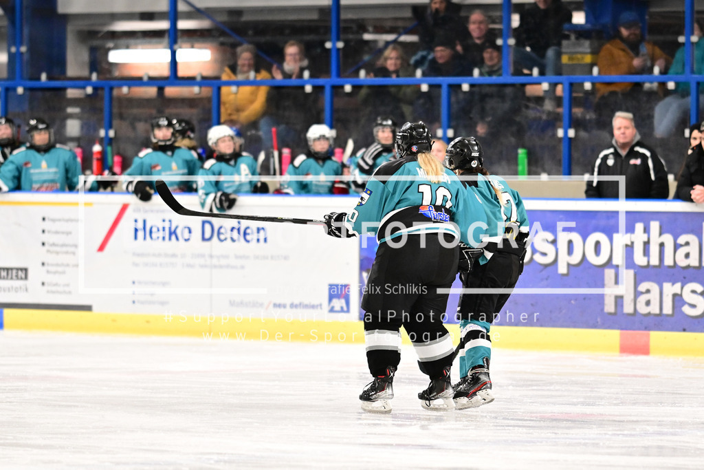 Eishockey I Frauen I Saison 2023-2024 I Testspiel I TuS Harsefeld Tigers - Crocodiles Hamburg I 05182 | Der Sportfotograf. - Realisiert mit Pictrs.com
