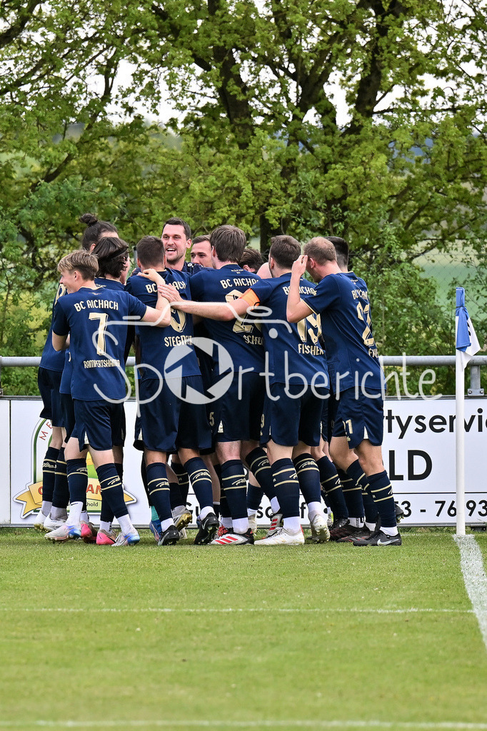 SSV Alsmoos-Petersdorf - BC Aichach | Jubel nach Treffer zum 0-1 durch BCA 27