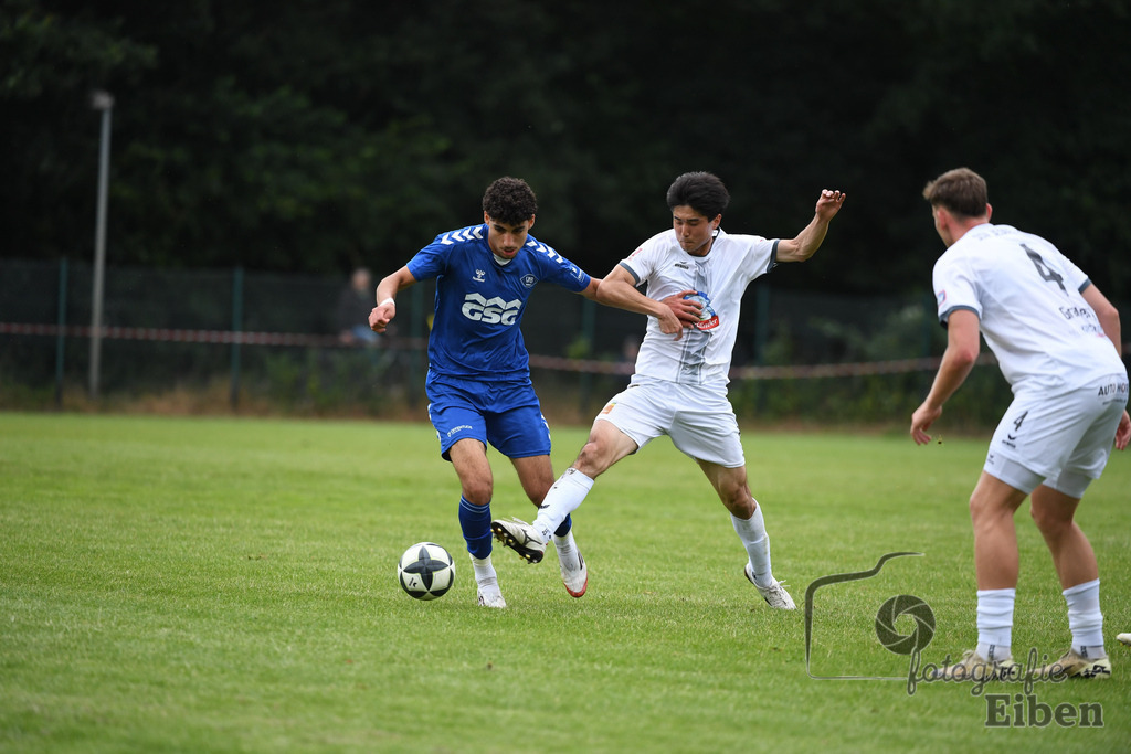 Sport-Duwe Cup | Sport-Duwe Cup Oldenburg; SSV Jeddenloh (weiß)-VFB Oldenburg (blau) am 05.07.2025 in Oldenburg (Sportanlage TuS Eversten), Photo: Philip Eiben 2025 - Realisiert mit Pictrs.com