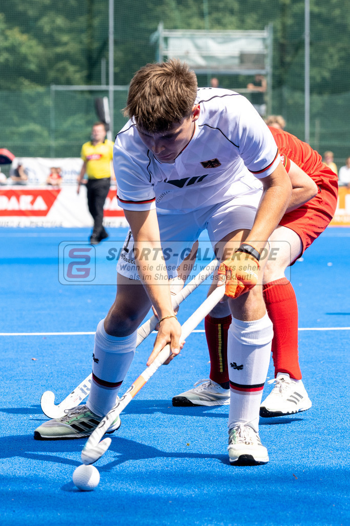 SFE_20230716_0351 | EuroHockey EM U18 Boys Final Belgium vs Germany am 16.07.2023 in Krefeld (Gerd-Wellen-Hockeyanlage), Photo: Stephan Fehrmann 2023 (Sports-Gallery)