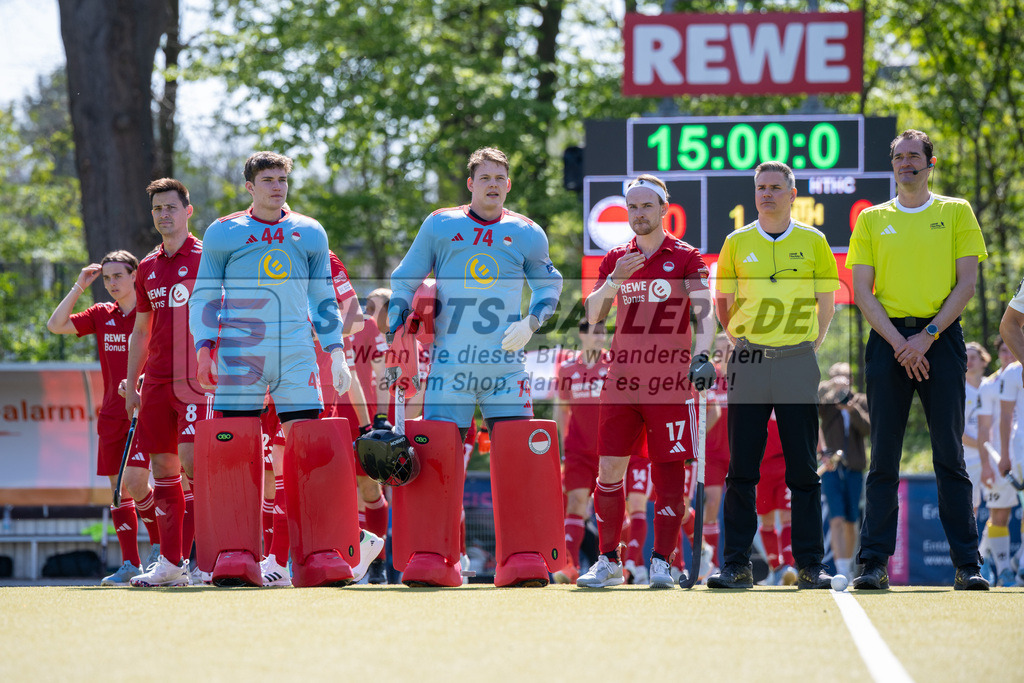 SFE_20250412_0023 | Köln, Deutschland, 12.04.2025:  Hockey 1. Bundesliga Herren Rot-Weiss Köln - Harvestehuder THC im KTHC Stadion Rot-Weiss Köln Tennis and Hockey Club am 12.04.2025 in Köln, Deutschland. (Foto von Stephan Fehrmann)Köln, Germany, 12.04.2025: Hockey 1. Bundesliga Herren Rot-Weiss Köln - Harvestehuder THC in KTHC Stadion Rot-Weiss Köln Tennis and Hockey Club at 12.04.2025 in Köln, Deutschland. (Foto from Stephan Fehrmann)