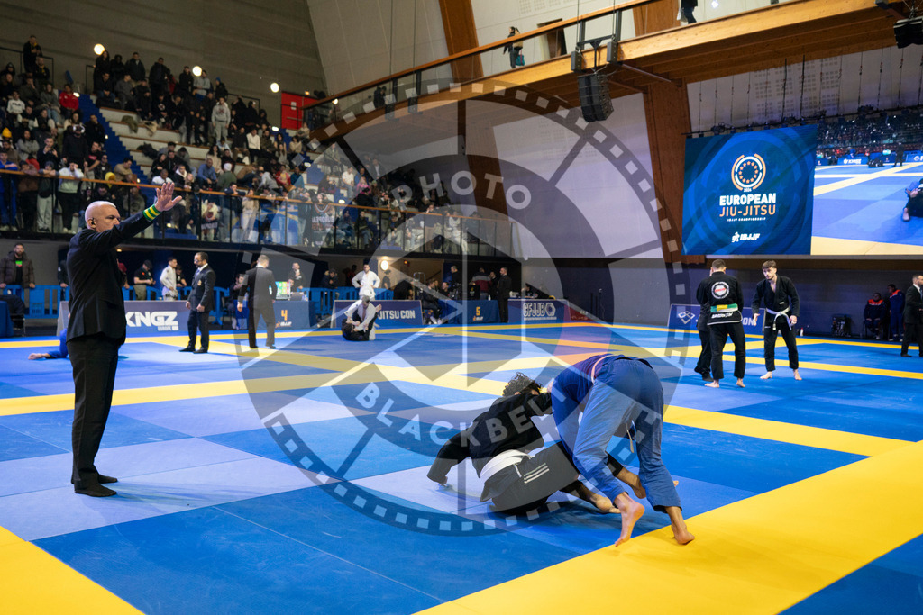 20240119PBB0849 | Fighters compete during the IBJJF European Championship in Paris, France, on January 19, 2024.