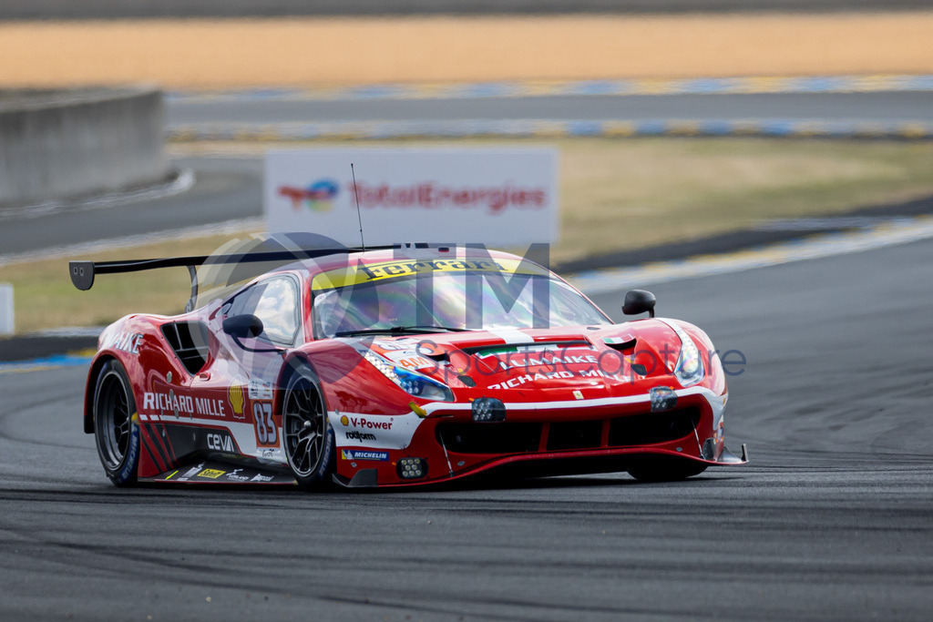 TP-20230605-101-147- | LE MANS,FRANCE,07.Jun.23 - MOTORSPORTS - WEC, FIA World Endurance Championships, 24 Hours of Le Mans, Circuit de la Sarthe, free practice 1. Image shows Luis Perez Companc (ARG), Alessio Rovera (ITA) and Lilou Wadoux (FRA/ Richard Mille AF Corse). Photo: Trainproduction / Matthias Trinkl