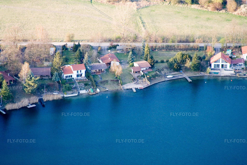 Luftbild: Schwanenweiher im Naherholungsgebiet Blaue Adria in Altrip im Bundesland Rheinland-Pfalz in Deutschland. Foto: IMG_10082.jpg vom 29.03.2008 durch Werner Riehm/FLY-FOTO.de
