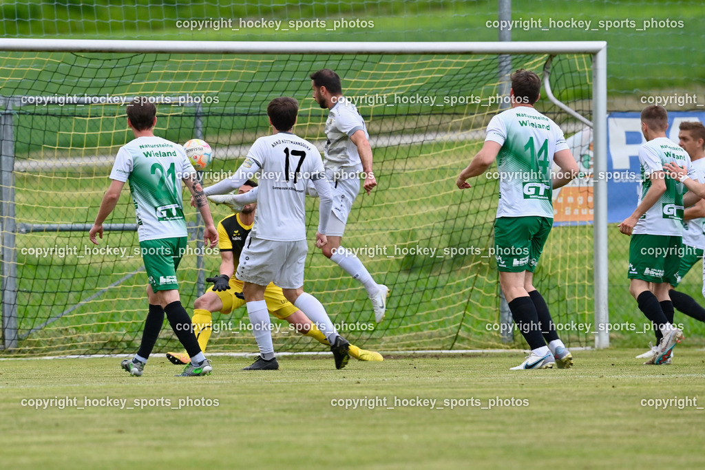 ASKÖ Köttmannsdorf vs. SV Feldkirchen 2.6.2023 | #21 Josef Hudelist, #17 Stephan Borovnik, #19 Christopher Sallinger, #14 Robert Thomas Tiffner, Tor ASKÖ Köttmannsdorf