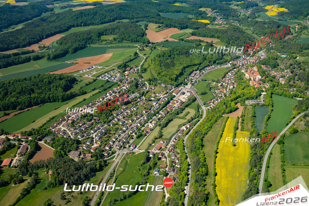 Luftaufnahme von Kastl - Die Luftaufnahme wurde 2025 vom UL-Flugzeug heraus erstellt ( keine Drohne ) - Hochauflösende Luftaufnahme - für professionelle Ausdrucke geeignet. Die Geschenkidee !Mit Lizenz und Bildrechte bestellbar