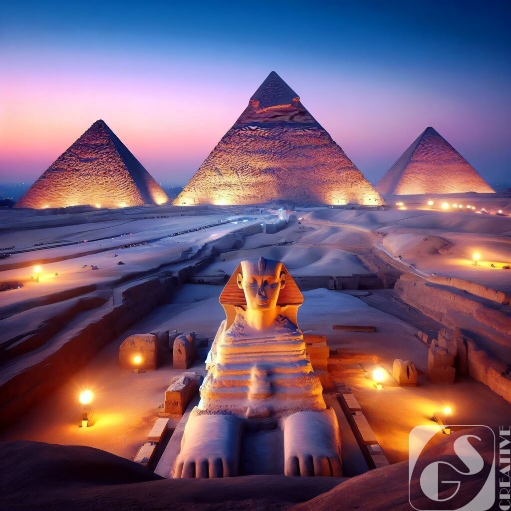 Pyramids of Giza | Fotogeschenke aller Art, kostenlose Games und die schönsten KI-Bilder in 4K Qualität. Egal ob als Download, Leinwand, Kalender usw... Jetzt günstig bestellen!
 - Realisiert mit Pictrs.com
