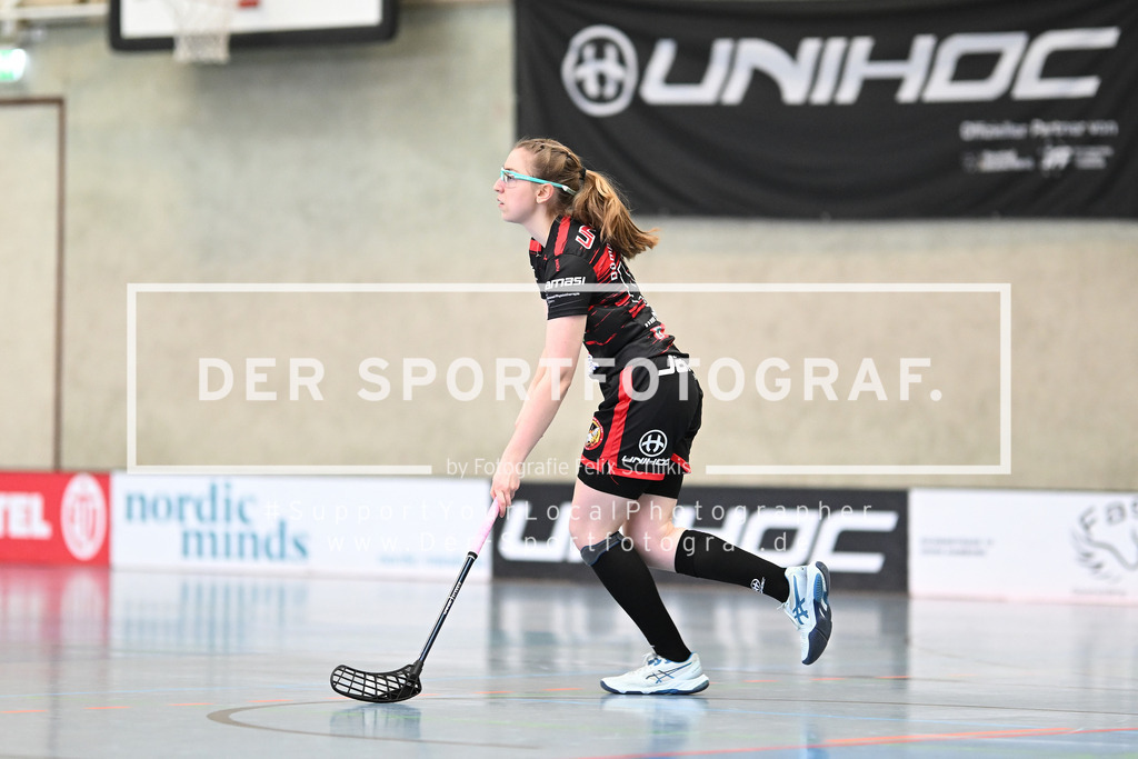 Floorball I Frauen I Saison 2023-2024 I 1. Frauen Floorball-Bundesliga I Playoffs 3. Spieltag I ETV Lady Piranhhas Hamburg - Dümptener Füchse I 48086 | Der Sportfotograf. - Realisiert mit Pictrs.com