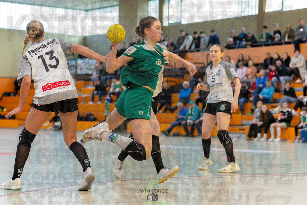 Jugendbundesliga wJA, Pokalrunde, HSG Kleenheim/Langgöns - Frisch Auf Göppingen | Jugendbundesliga wJA, Pokalrunde, HSG Kleenheim/Langgöns - Frisch Auf Göppingen am 28.02.2026 in Oberkleen (Weidig-Halle)Photo © 2026 - Jörg Heinrich - Realisiert mit Pictrs.com