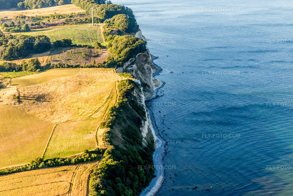 Aerial view: View of the town in Borre in the state Zealand, Denmark. – Photo: IMG_108554.jpg taken on 07/04/2018 by Werner Riehm/FLY-FOTO.com – Resolution of the original: 5472 x 3648 px