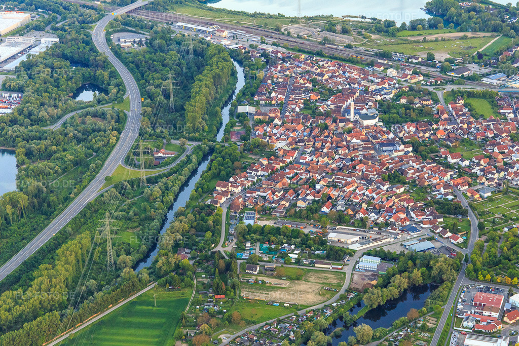 Luftbild: Altwörth aus Norden am Wörther Altrhein in Wörth am Rhein im Bundesland Rheinland-Pfalz in Deutschland. Foto: IMG_099657.jpg vom 21.05.2017 durch Werner Riehm/FLY-FOTO.de