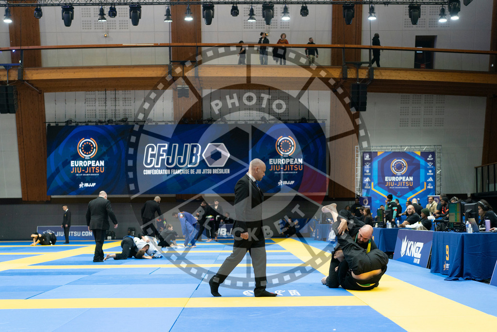 20240119PBB2348 | Fighters compete during the IBJJF European Championship in Paris, France, on January 19, 2024.