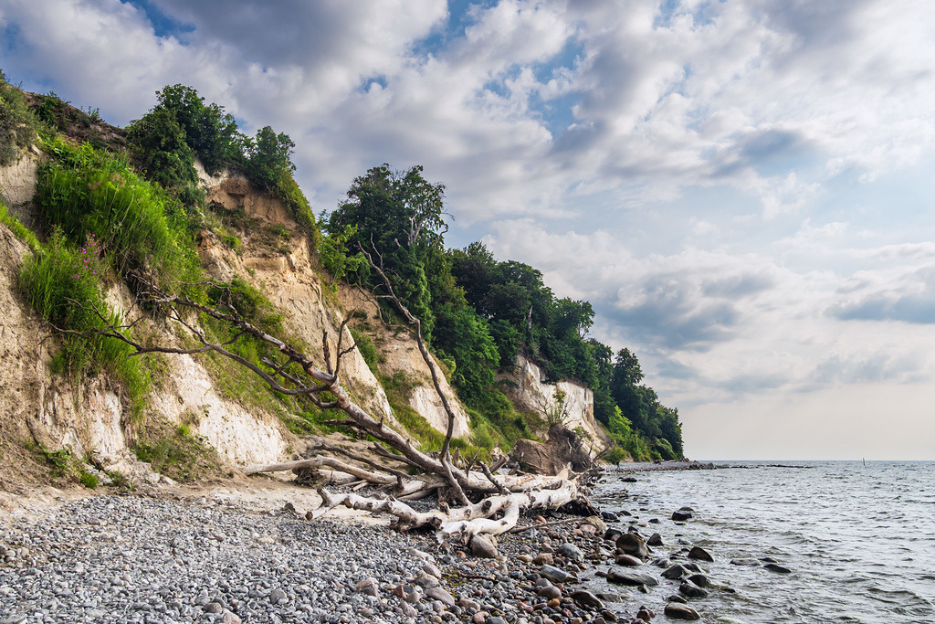 Kreidefelsen an der Küste der Ostsee auf der Insel Rügen | Kreidefelsen an der Küste der Ostsee auf der Insel Rügen.