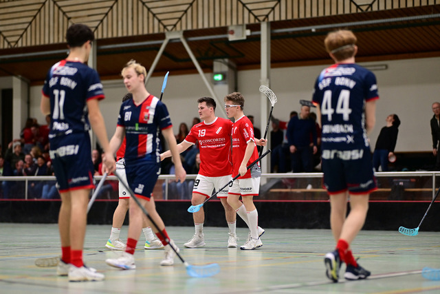 Floorball I Herren I Saison 2024-2025 I 2. FBL Herren Nord-West I 12. Spieltag I MTV Mittelnkirchen - SSF Dragons Bonn II I 037076 | Der Sportfotograf. - Realisiert mit Pictrs.com