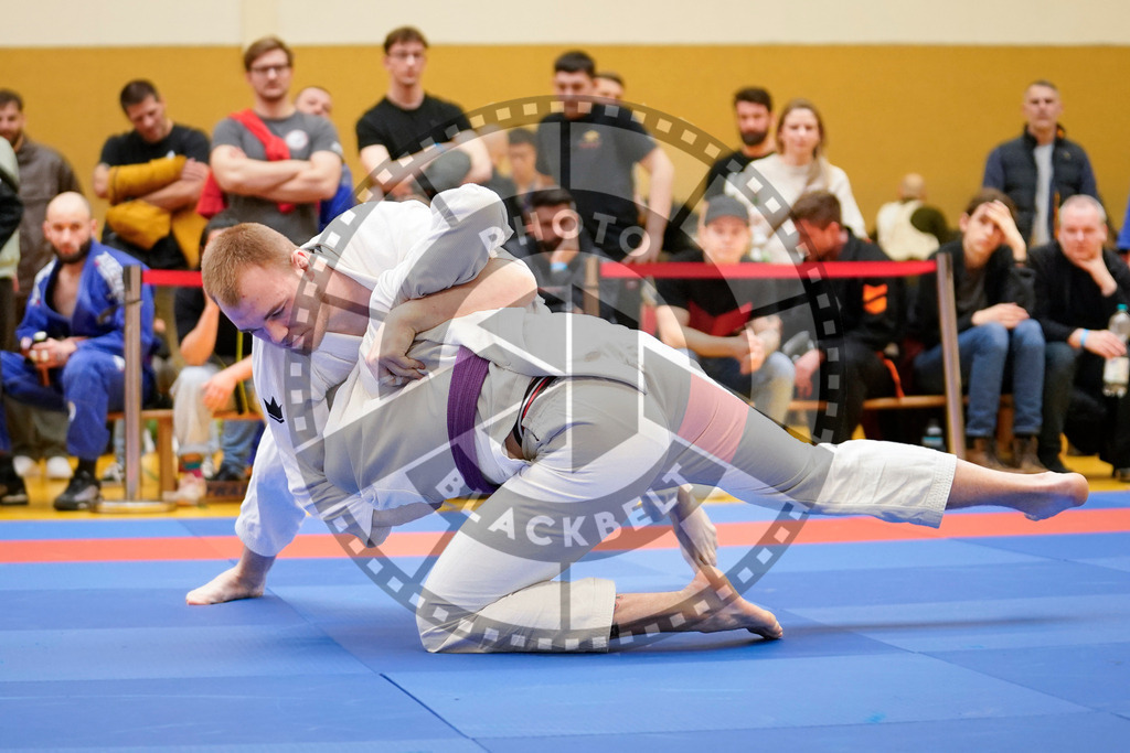 20240203PBB07279 | Fighters compete during the Brazilian Jiu-Jitsu Championship of the AJP Tour in Maintal by Frankfurt am Main, Germany, on February 2, 2024.