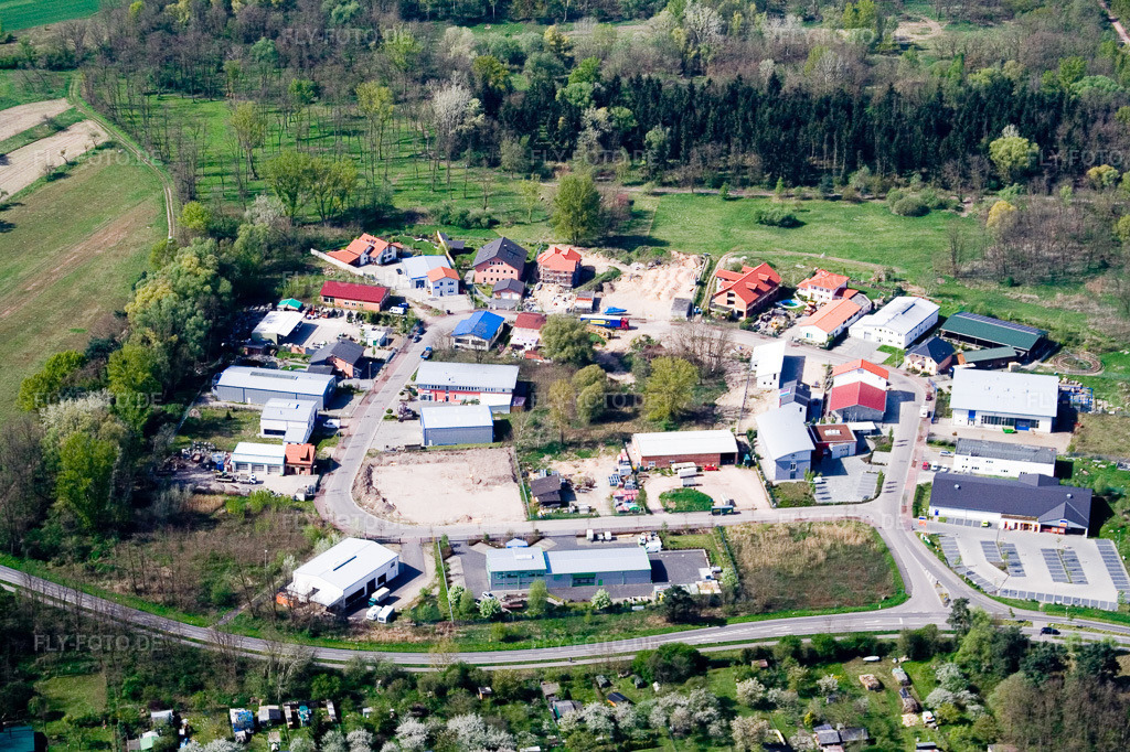 Luftbild: Gewebegebiet Süd in Jockgrim im Bundesland Rheinland-Pfalz in Deutschland. Foto: IMG_10557.jpg vom 27.04.2008 durch Werner Riehm/FLY-FOTO.de