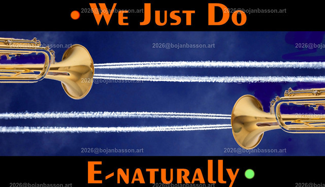 02 - We just do E naturallyy red green light trumped | Ironische, lustige Fotomontagen, Fotodesign Musik, Musikinstrumente ohne KI. Klavier. Geigen. Violinen. Bratschen. Trompeten. Tubas. Cello. Celli. Kontrabass. Kaufen Sie die Bilder in einer geschützten Galerie bequem online. - Realisiert mit Pictrs.com