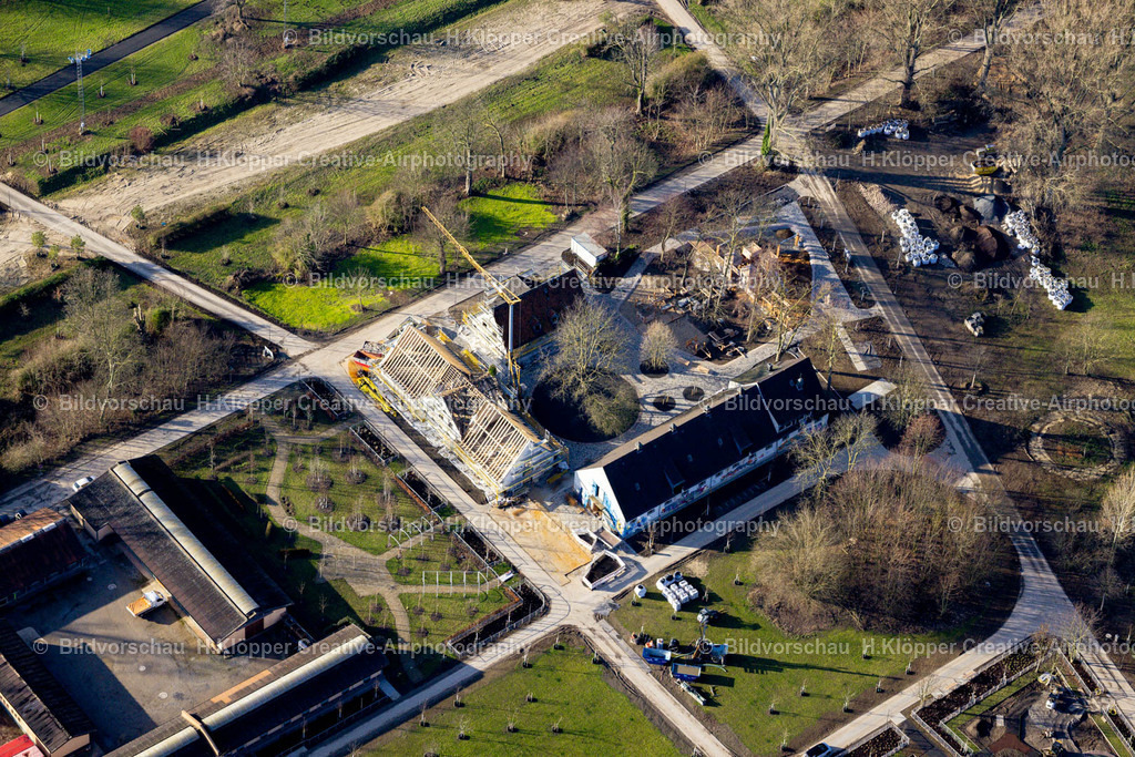 Luftbild Neuss-8968 | Luftbildfotografie Umbauarbeiten am Gelände der ehemaligen Rennbahn in Neuss im Bundesland Nordrhein-Westfalen, Deutschland - Realized with Pictrs.com