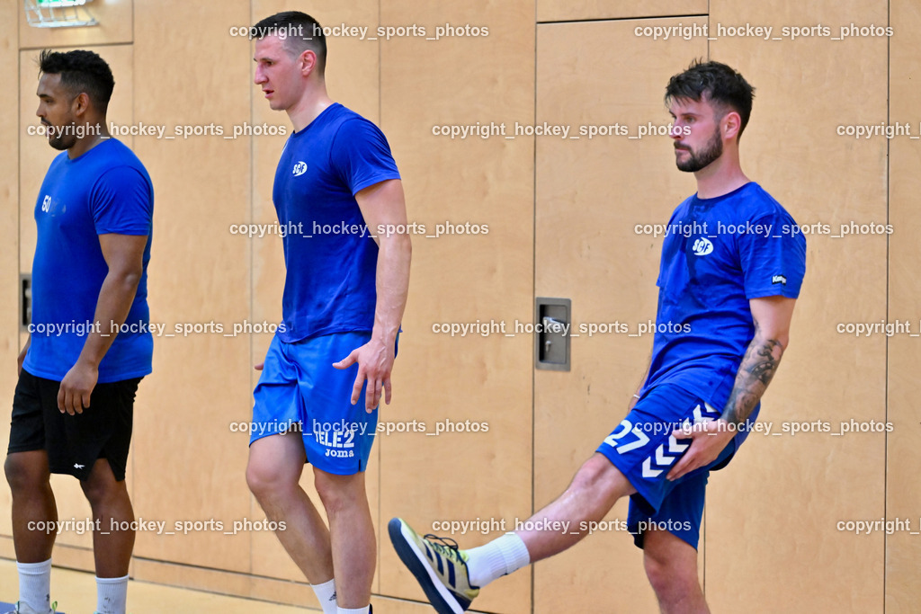 SC Ferlach Trainings -Start | Toni Perkusic , Luka Pernovsec, SC Ferlach Training Start  22.07.2024 in Ferlach (Ballspielhalle Ferlach), Austria, (Photo by Bernd Stefan)