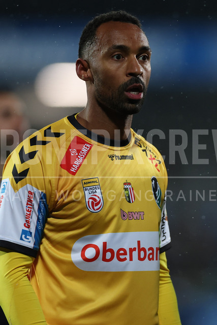 TSV Egger Glas Hartberg vs SV Oberbank Ried – Austrian Bundesliga Match | The image shows Saliou Sane (Ried), at the Bundesliga match TSV Hartberg vs SV Ried at Profertil Arena Hartberg. 22.11.2025